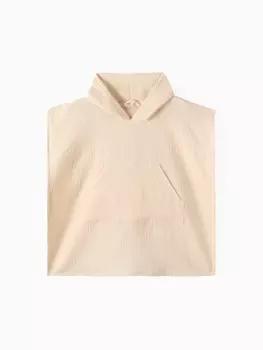 Пончо детское муслиновое LoveLife, 5670 см, хлопок 100%, сливочное