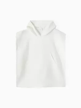 Пончо детское муслиновое LoveLife, 5670 см, хлопок 100%, белое