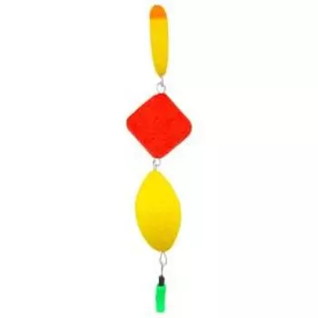 Поплавок тройной №3, цвет жёлтый