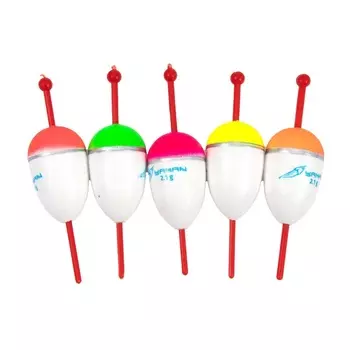 Поплавок зимний ЯМАН "Капля", пенопласт, 2.1 г, цвет МИКС уп.5 шт.