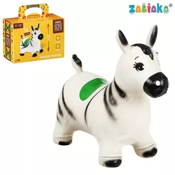 Попрыгун ZABIAKA «Зебра», 552950 см, белый