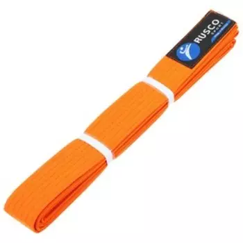 Пояс для карате RuscoSport, длина 2,6 м, цвет оранжевый