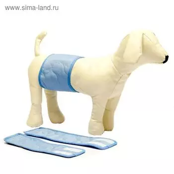 Пояс для кобелей многоразовый впитывающий OSSO, размер XXS (20-24*8см)