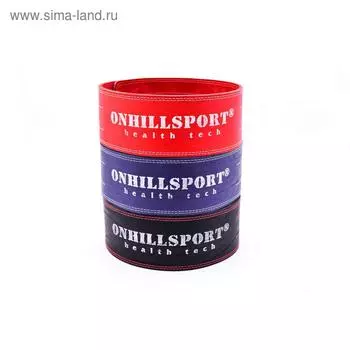 Пояс для пауэрлифтинга с карабином, 10 см, 3 слоя, hard, размер M (70-90 см), цвета микс