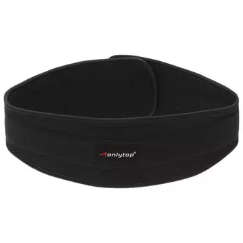 Пояс для тяжёлой атлетики и кроссфита ONLYTOP, р. M, цвет чёрный