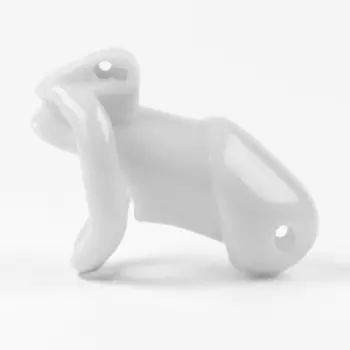 Пояс верности мужской, пластик, 63.5 см, набор колец, замок, ключ, белый