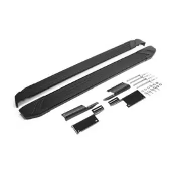 Порог-площадка "Black" RIVAL, Lada 4x4 1993-н.в., Lada 4x4 Urban 5D 2016-н.в., с крепежом, F180ALB.6004.1