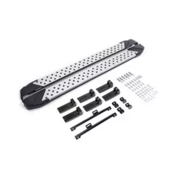 Порог-площадка "Bmw-Style" RIVAL, Skoda Kodiaq 2017-н.в., с крепежом, D180AL.5102.2