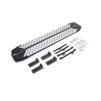 Порог-площадка "Bmw-Style" RIVAL, Volkswagen Tiguan 2017-н.в., с крепежом, D173AL.5802.4