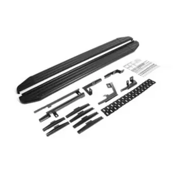 Порог-площадка "Premium-Black" RIVAL, Toyota Highlander 2014-н.в., с крепежом, A180ALB.5706.1