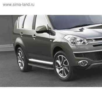Порог-площадка "Premium" RIVAL, Mitsubishi ASX 2010-н.в., с крепежом, A173ALP.4005.1
