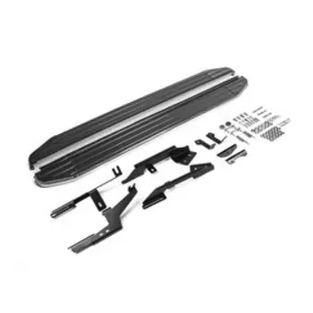 Порог-площадка "Premium" RIVAL, Renault Duster, Nissan Terrano 2011-н.в., с крепежом, A173ALP.4701.3