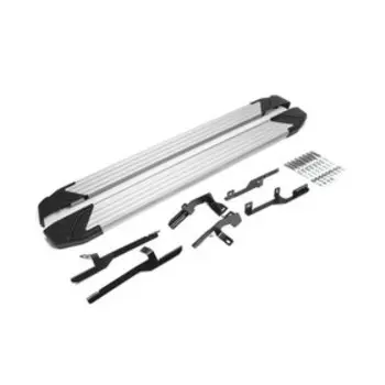 Порог-площадка "Silver" RIVAL, Hyundai Tucson 2015-н.в., Kia Sportage 2016-н.в., с крепежом, F173AL.2309.2