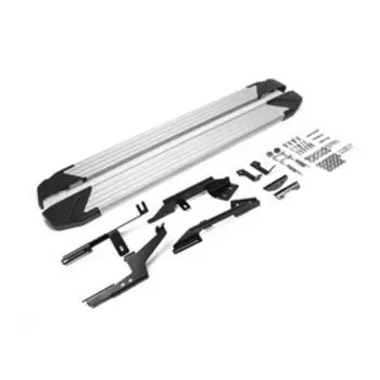 Порог-площадка "Silver" RIVAL, Renault Kaptur 2016-н.в., с крепежом, F173AL.4703.1