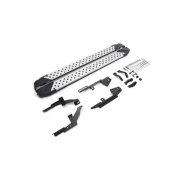 Пороги на автомобиль "Bmw-Style круг" Rival для Lada Xray 2015-н.в., 173 см, 2 шт., алюминий, D173AL.6002.1