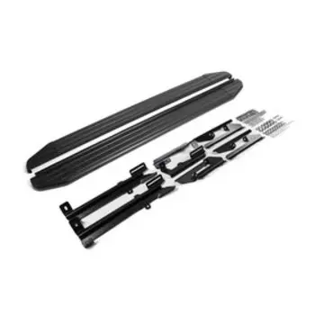 Пороги на автомобиль "Premium-Black" Rival для Nissan Murano Z52 2016-н.в., 180 см, 2 шт., алюминий, A180ALB.4108.3