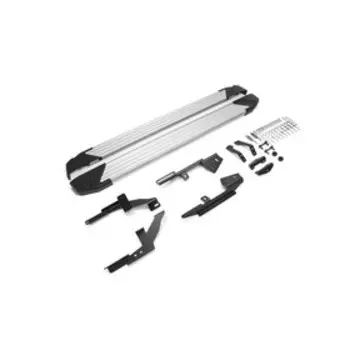 Пороги на автомобиль "Silver" Rival для Lada Xray 2015-н.в., 173 см, 2 шт., алюминий, F173AL.6002.1