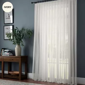 Тюль «Эйприл +», размер 100х270 см, цвет айвори