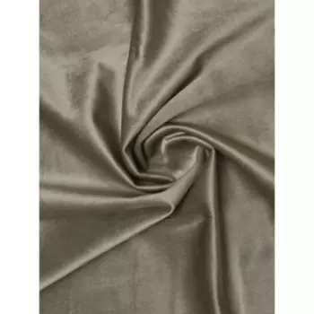 Портьера, размер 200 х 260 см, велюр, тёмно - бежевый