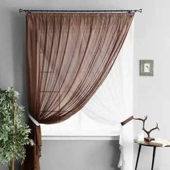 Портьера «Руфус+», размер 290х270 см, цвет венге