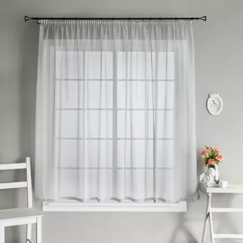 Тюль «Тая», размер 300х180 см, цвет серый