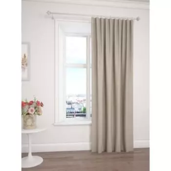 Портьерная штора, размер 145 х 260 см, коричневый, жаккард