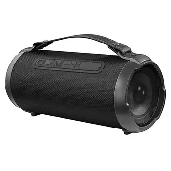 Портативная колонка Ginzzu GM-983G, 10Вт, FM, AUX, microSD, USB, BT5.0, 1500мАч, чёрный