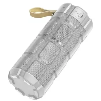 Портативная колонка Hoco HC7, 10 Вт, 2400 мАч, BT 5.0, подсветка, серая