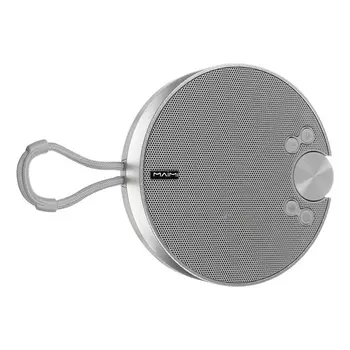 Портативная колонка Maimi F6, microUSB, FM, BT 5.1, 1200 мАч, серебристая