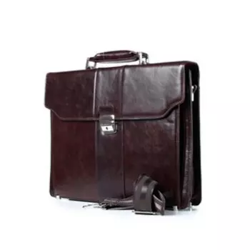 Портфель, отдел на клапане, цвет коричневый 39,5х31х7,5см