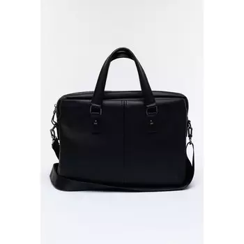 Портфель, отдел на молнии, цвет черный 39х10х28см