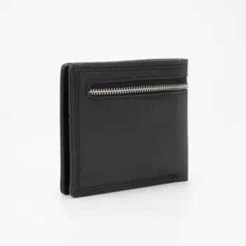 Портмоне без застёжки, для купюр, для карт, цвет чёрный