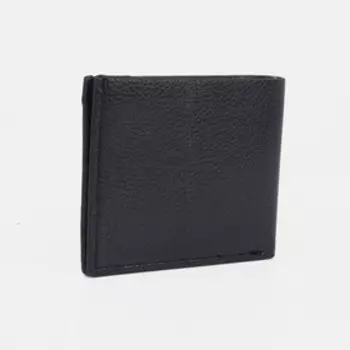 Портмоне мужское для купюр, для карт, цвет чёрный