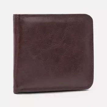 Портмоне без застёжки, для купюр, для карт, цвет коричневый