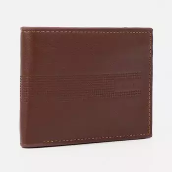 Портмоне мужское без застёжки, для купюр, для карт, цвет коричневый