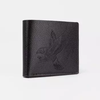 Портмоне мужское без застёжки, отдел для купюр, монет и карт, цвет коричневый