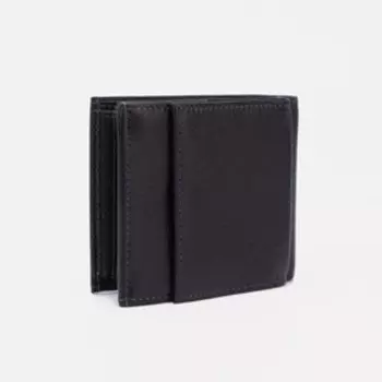 Портмоне без застёжки, для купюр, для карт, цвет чёрный