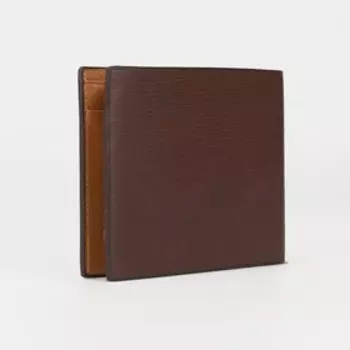 Портмоне без застёжки, для купюр, для карт, цвет коричневый