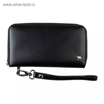 Портмоне-клатч XXL Camel Premium, цвет чёрный