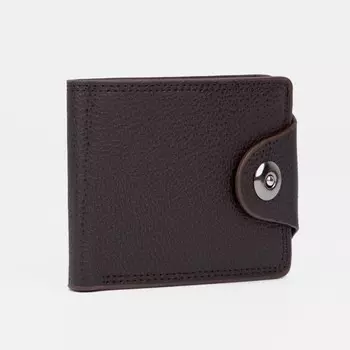 Портмоне на магните, для купюр, для карт, цвет коричневый