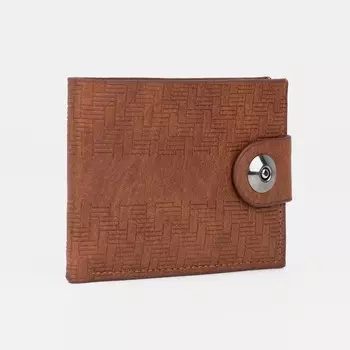 Портмоне мужское на магните, отдел для купюр, для карт, цвет светло-коричневый