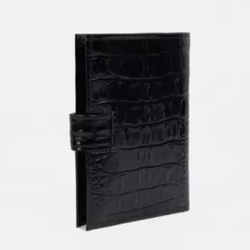 Портмоне на кнопке, цвет чёрный