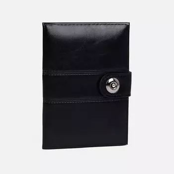 Портмоне на магните 2 в 1, для автодокументов и паспорта, цвет чёрный