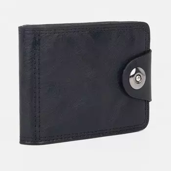 Портмоне мужское на магните, для купюр, для карт, для монет, цвет чёрный