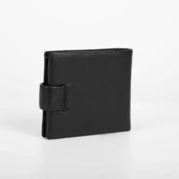 Портмоне на магните, для купюр, для карт, для монет, цвет чёрный