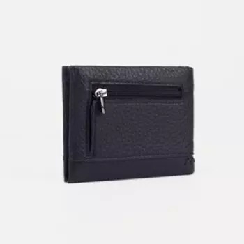 Портмоне на магните, для купюр, для карт, для монет, цвет чёрный