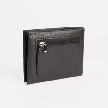 Портмоне на магните, для купюр, для карт, для монет, цвет чёрный