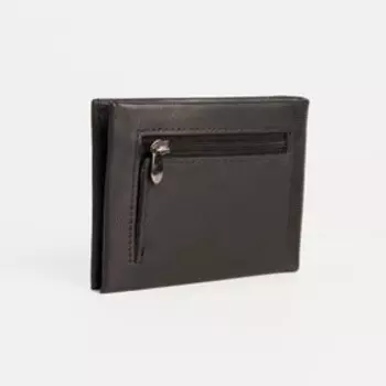 Портмоне на магните, для купюр, для карт, для монет, цвет чёрный