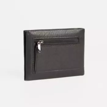 Портмоне на магните, для купюр, для карт, для монет, цвет чёрный