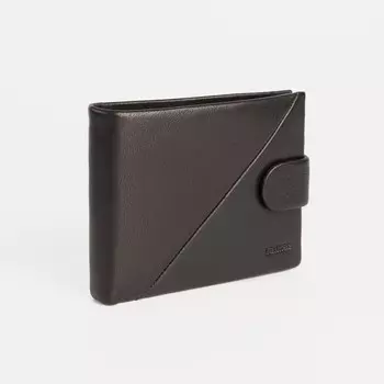 Портмоне на магните, для купюр, для карт, для монет, цвет чёрный